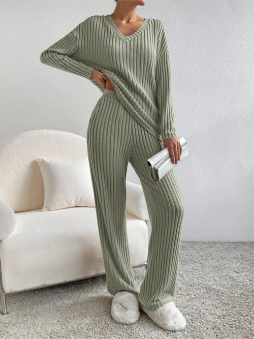 Clara Ribbed Knit Set