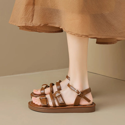 Cleo Strapped Leather Sandals