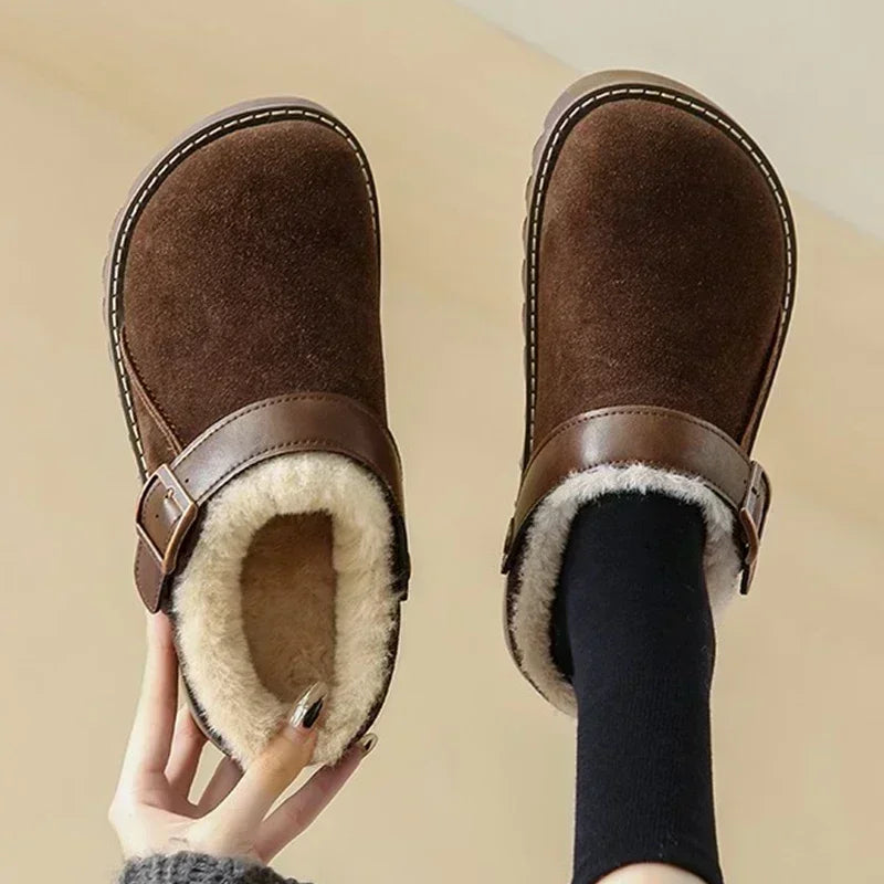 Alpine Shearling-Lined Suede Clog