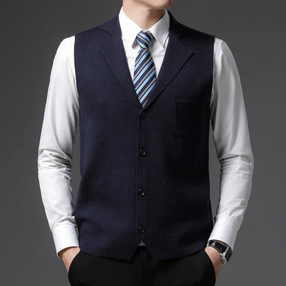 Slim Fit Premium Wool Vest