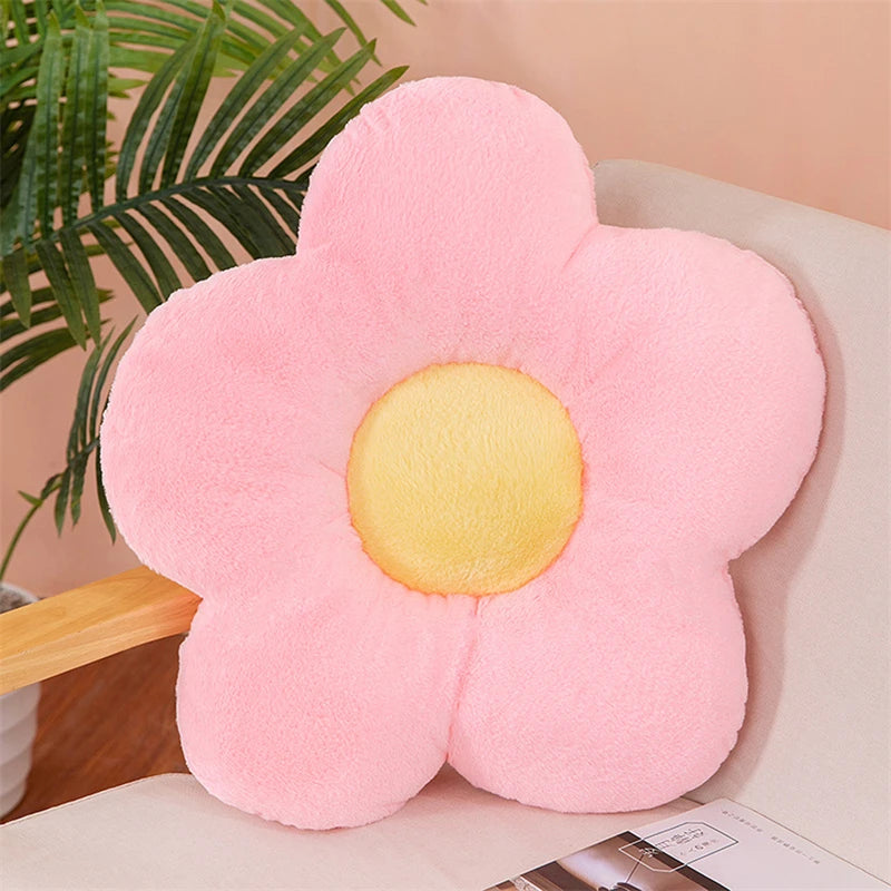 Flower Throw Pillow Plush