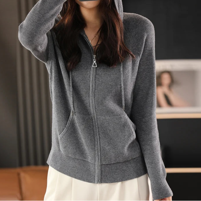 Noelle Soft-Touch Wool Hoodie