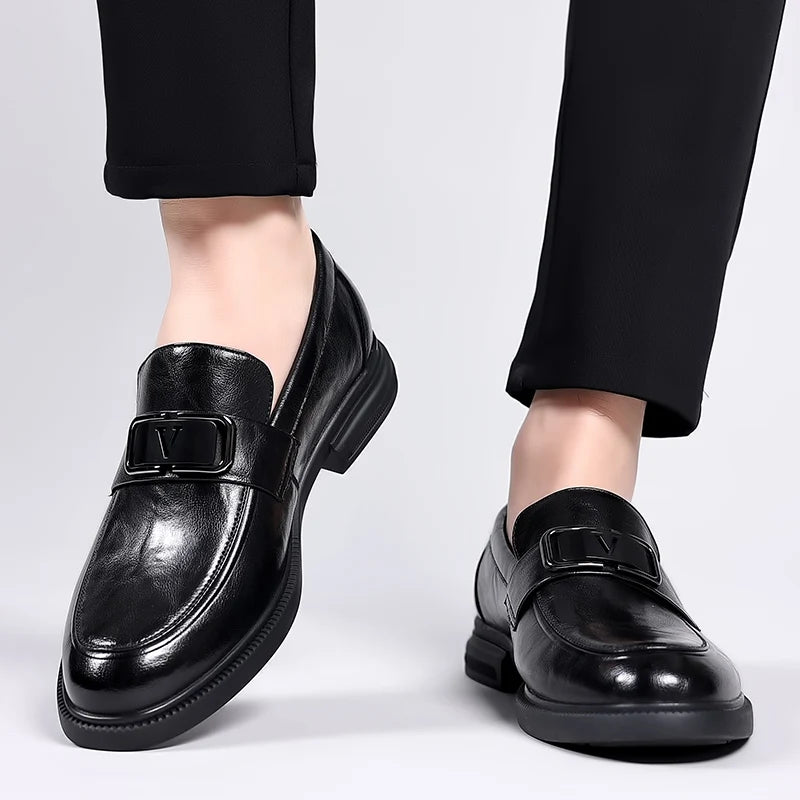 Valentino Aristocrat Leather Loafers