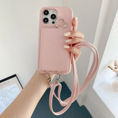 Luna Crossbody Wallet iPhone Case