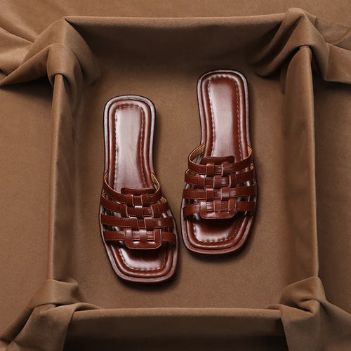Solea Woven Leather Sandal