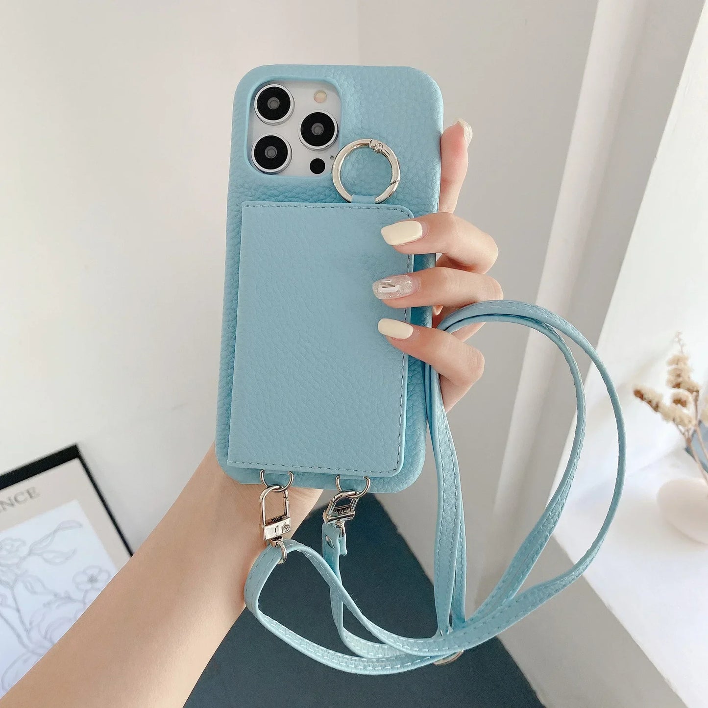 Luna Crossbody Wallet iPhone Case