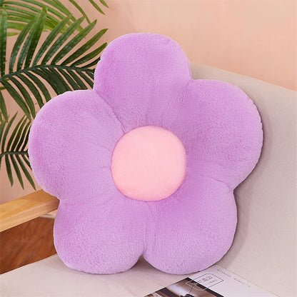 Flower Throw Pillow Plush