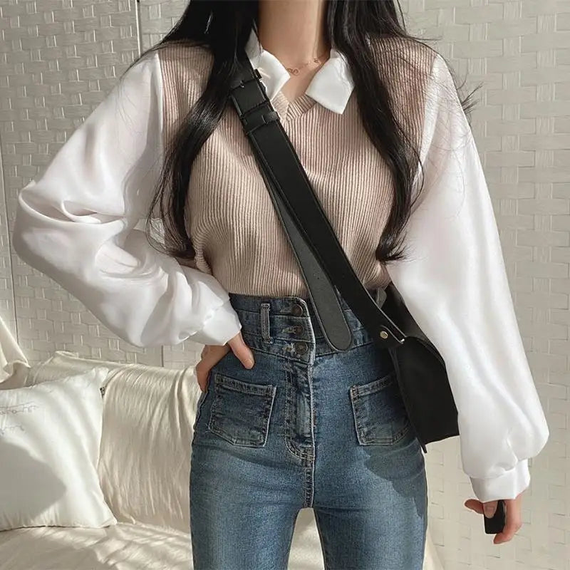 Ophelia Two-Piece Knit Blouse