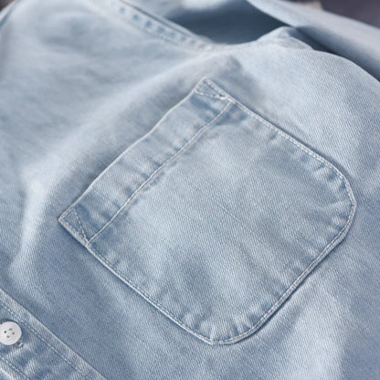 Easy Denim Button-Up Shirt