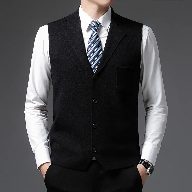 Slim Fit Premium Wool Vest
