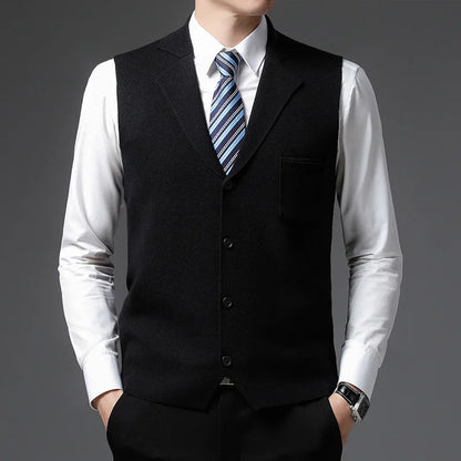 Slim Fit Premium Wool Vest