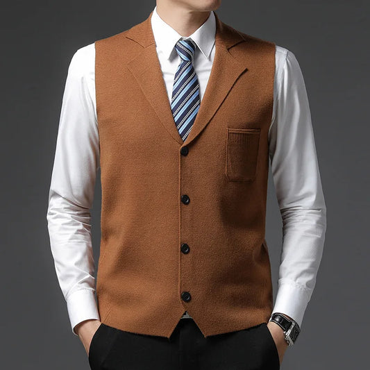 Slim Fit Premium Wool Vest