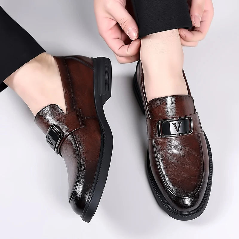 Valentino Aristocrat Leather Loafers