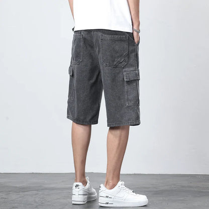 Denim Cargo Shorts