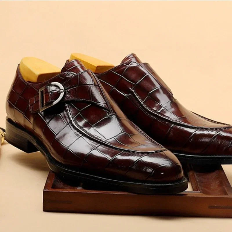 Vero Buckle Leather Shoes