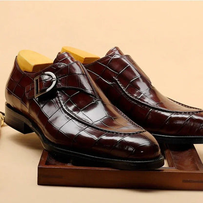 Vero Buckle Leather Shoes