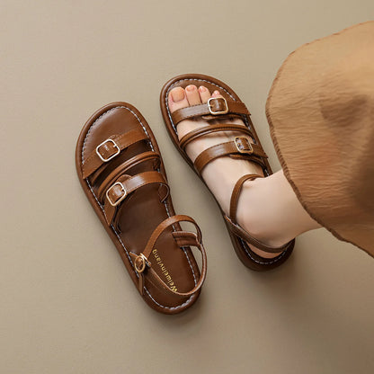Cleo Strapped Leather Sandals