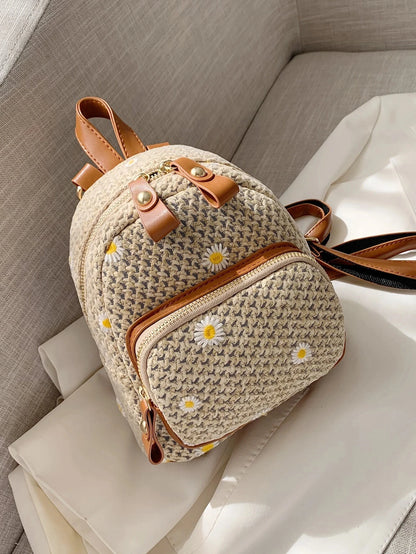 Fiorella Bloom Woven Backpack