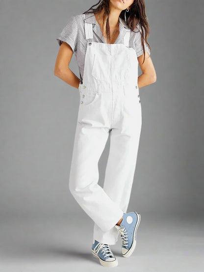 Siena Tapered-Leg Denim Jumpsuit
