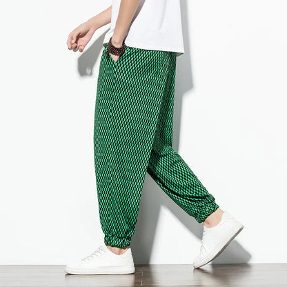 VividWave Linen-Cotton Pants