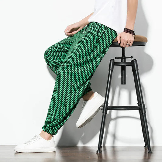 VividWave Linen-Cotton Pants