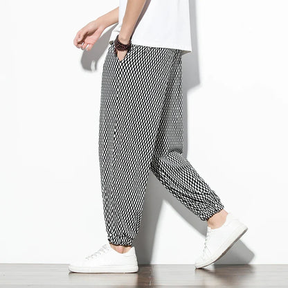 VividWave Linen-Cotton Pants