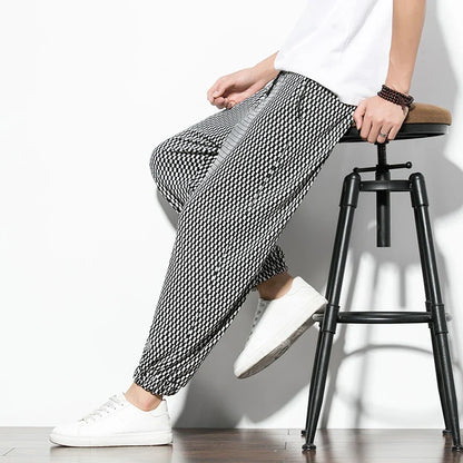 VividWave Linen-Cotton Pants