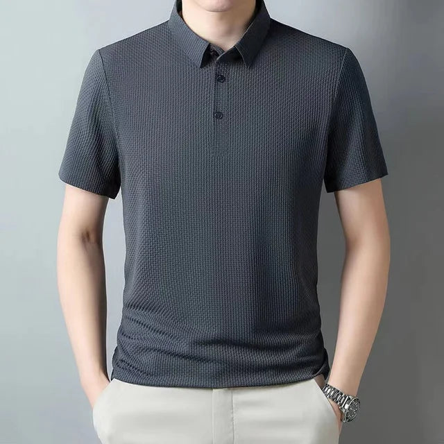 Sartorial Wool-Silk Polo