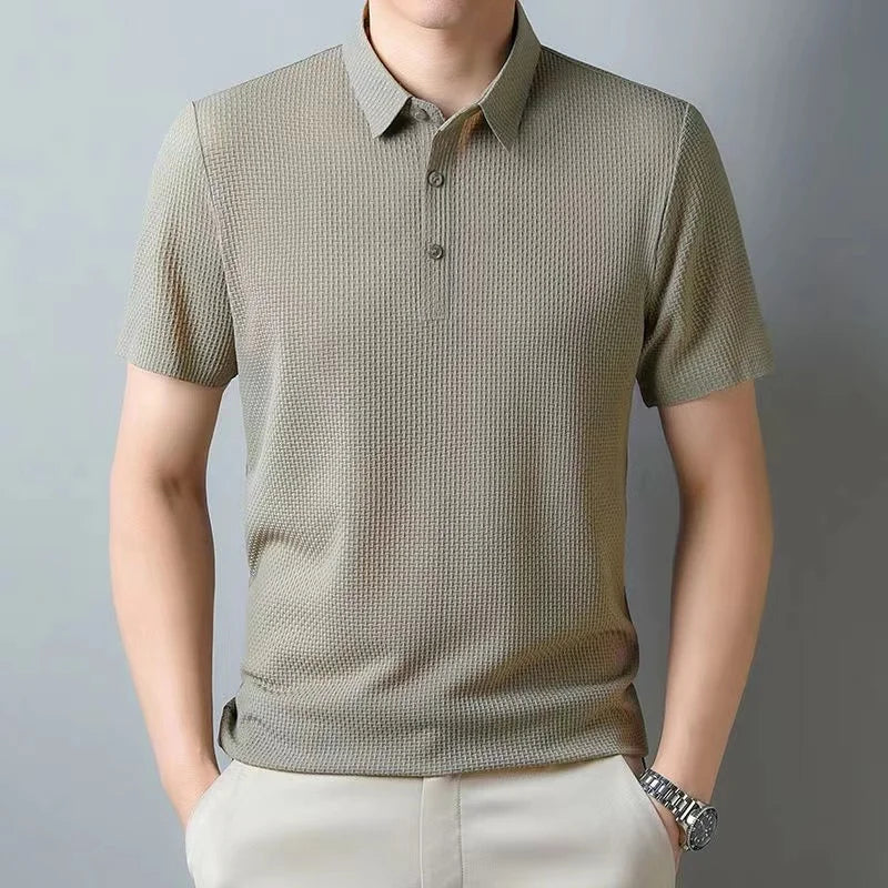 Sartorial Wool-Silk Polo