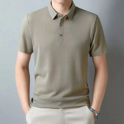 Sartorial Wool-Silk Polo