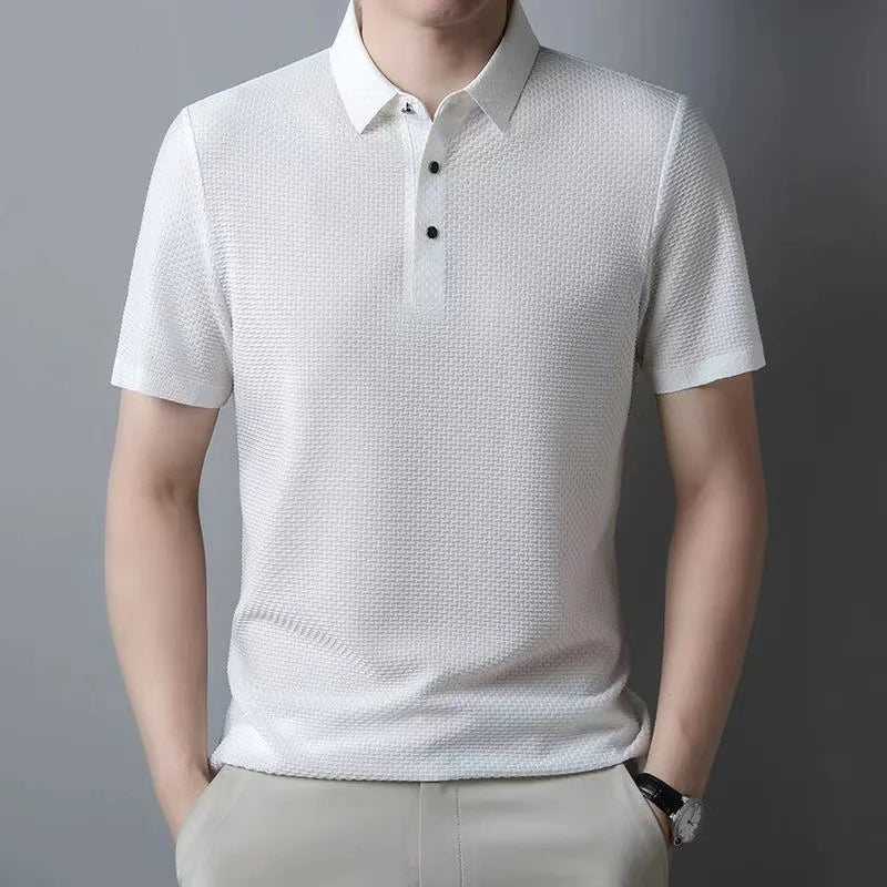 Sartorial Wool-Silk Polo