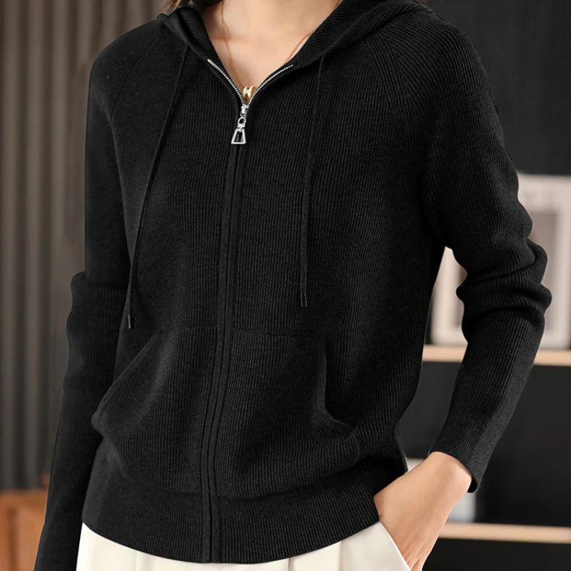 Noelle Soft-Touch Wool Hoodie