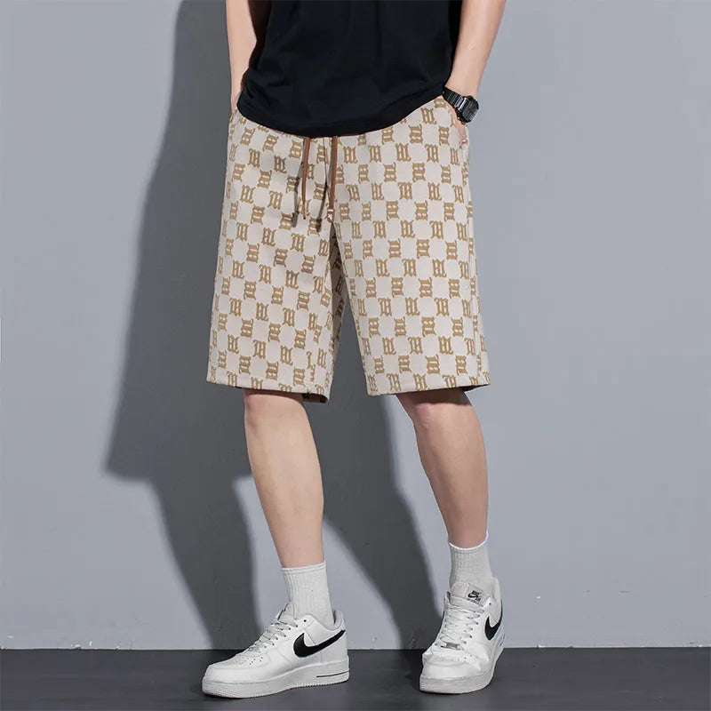 Vintage Letter Printed Shorts
