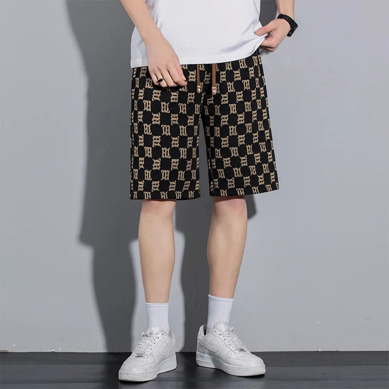 Vintage Letter Printed Shorts