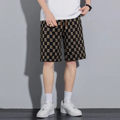 Vintage Letter Printed Shorts