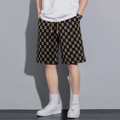 Vintage Letter Printed Shorts