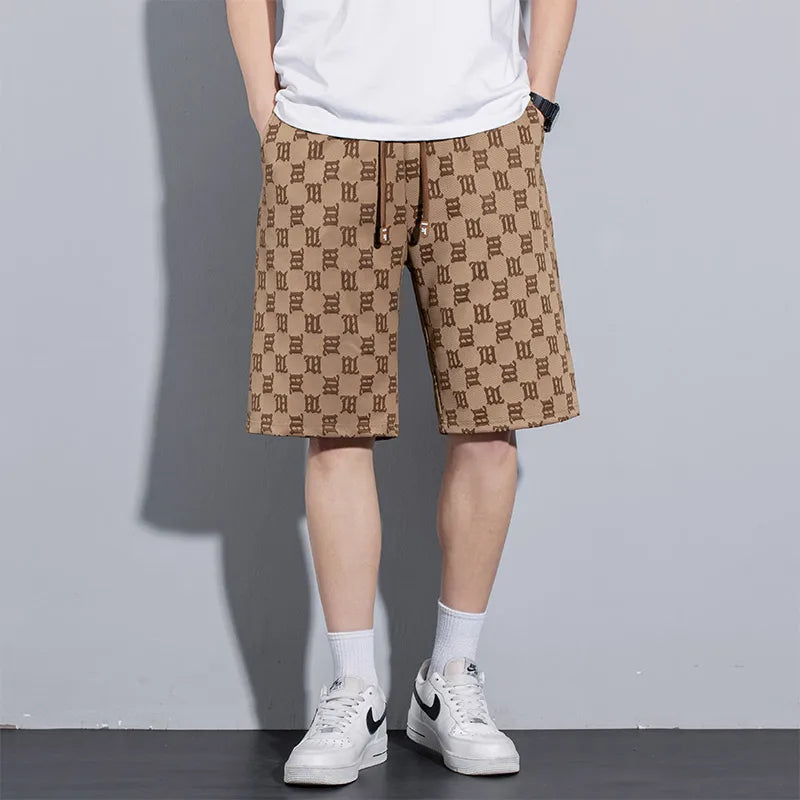 Vintage Letter Printed Shorts