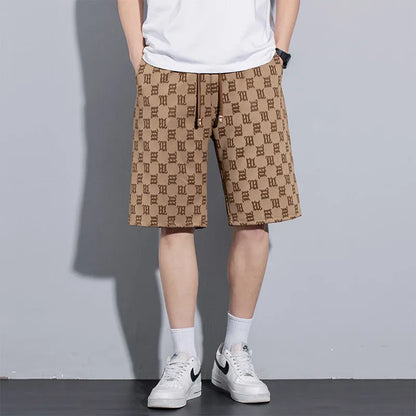 Vintage Letter Printed Shorts