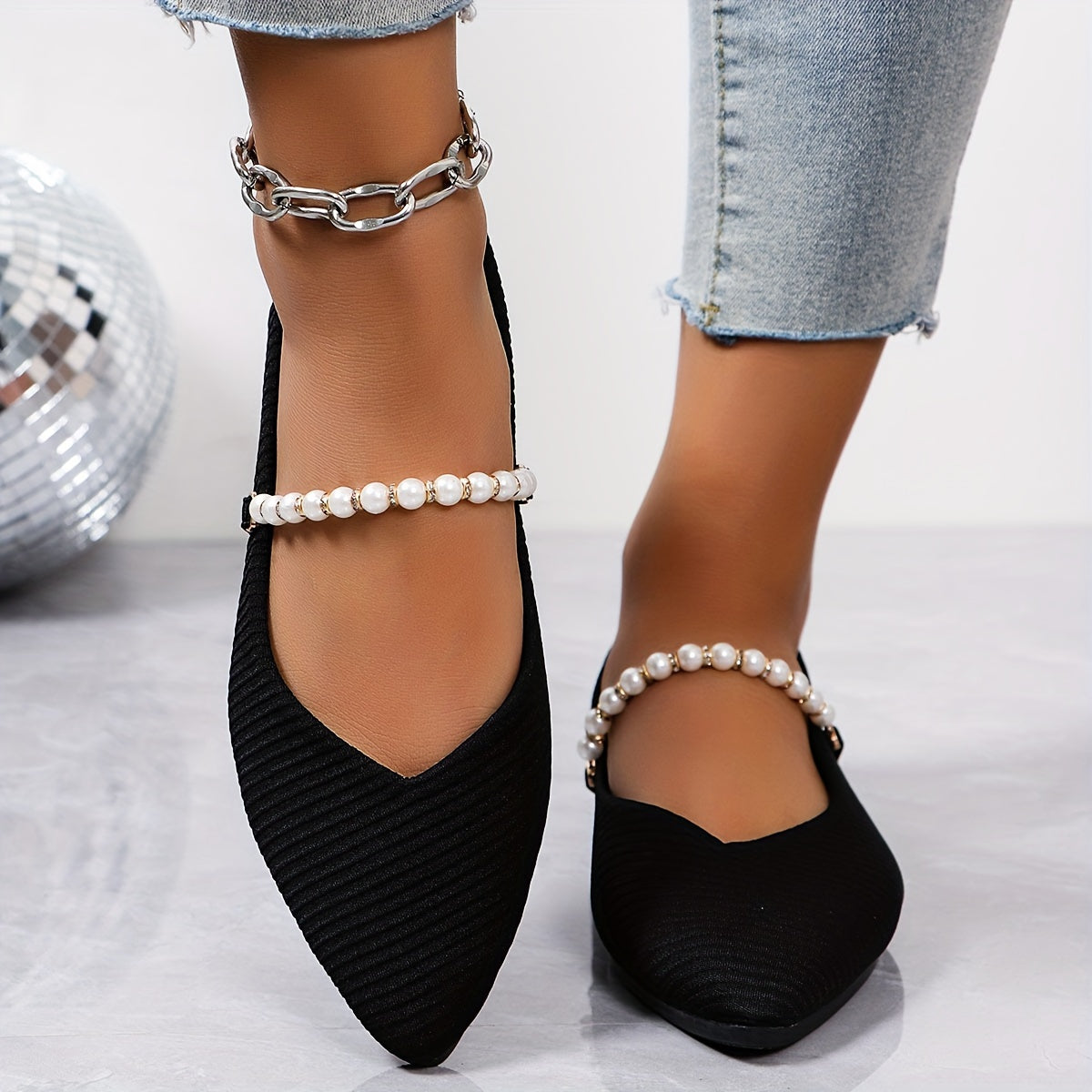 Chic Pearl Flats