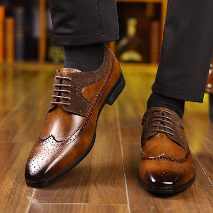 Carlos Santos Oxford Brogue Shoes