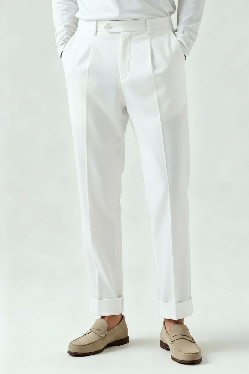 Italian Cotton Tailored Pants