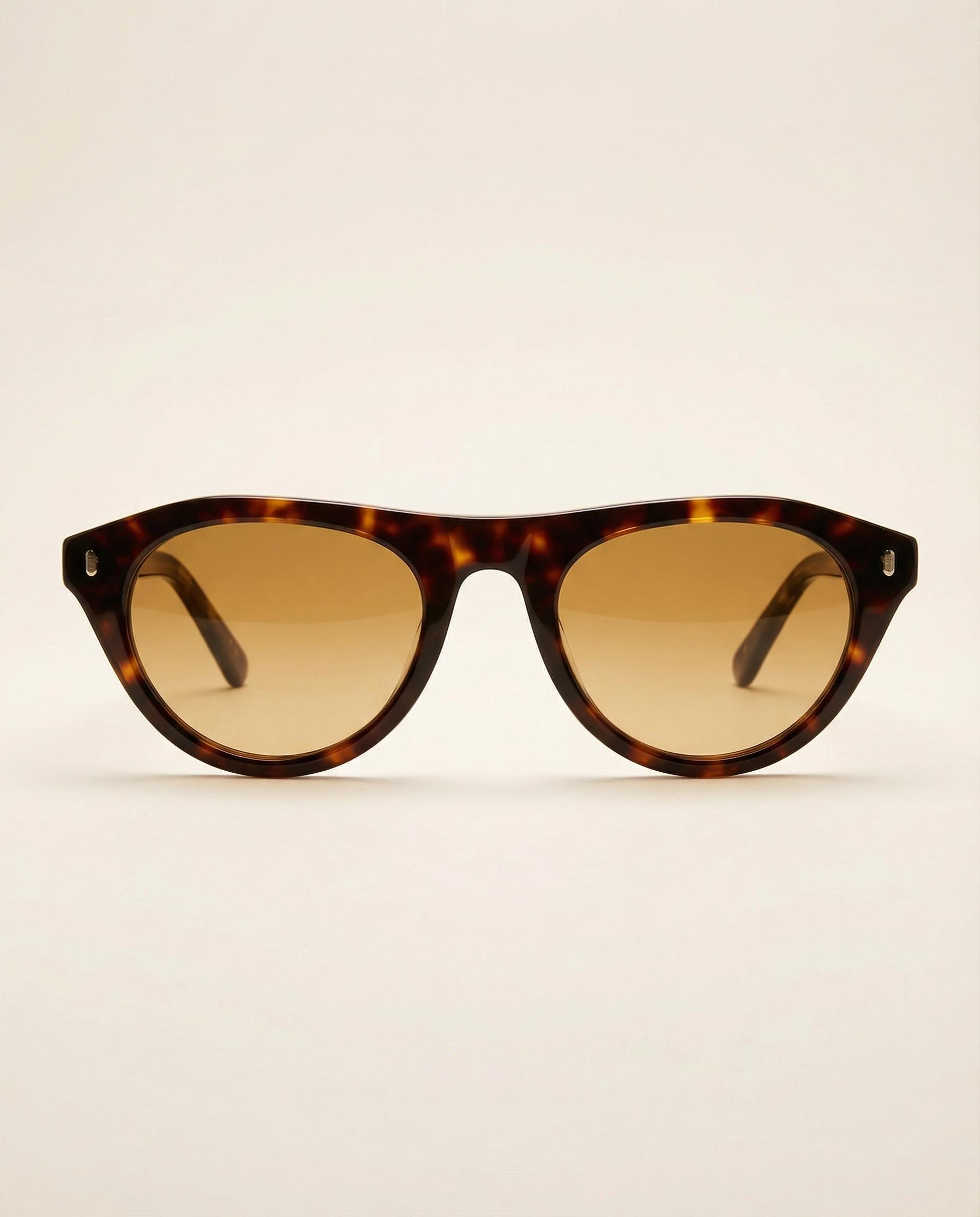 Capri Acetate Sunglasses - Amber Lens