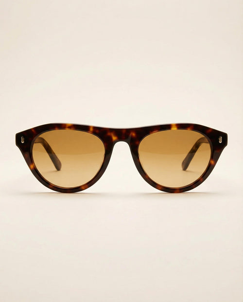 Capri Acetate Sunglasses - Amber Lens