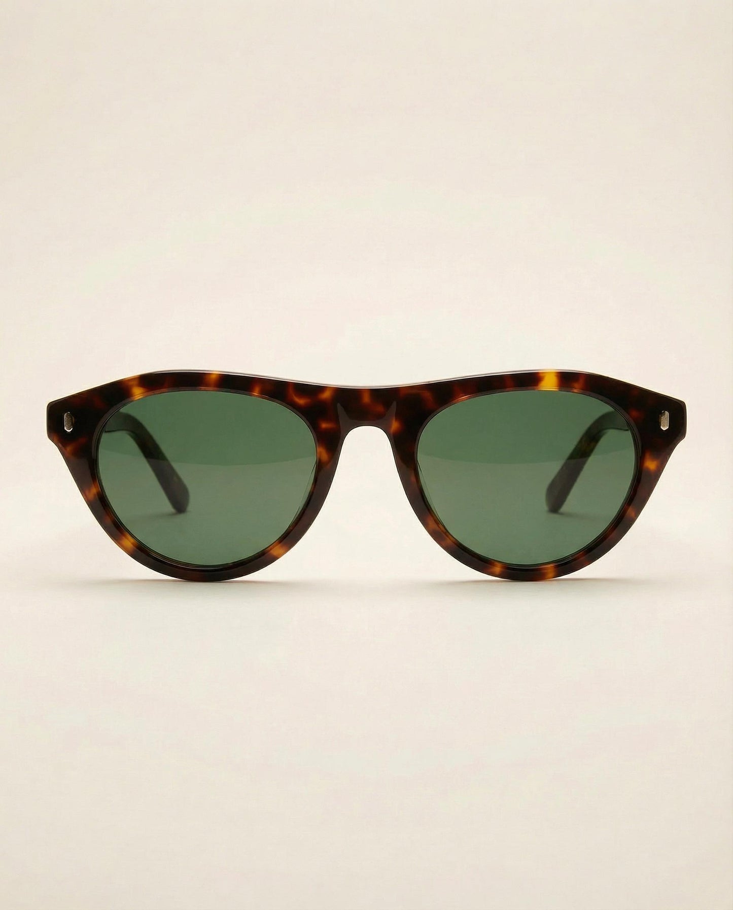 Capri Acetate Sunglasses - Green Lens