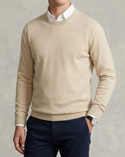 Côte Crew Neck Sweater - Beige