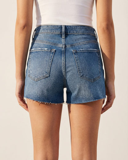 Côte Denim Shorts - Denim Blue Back