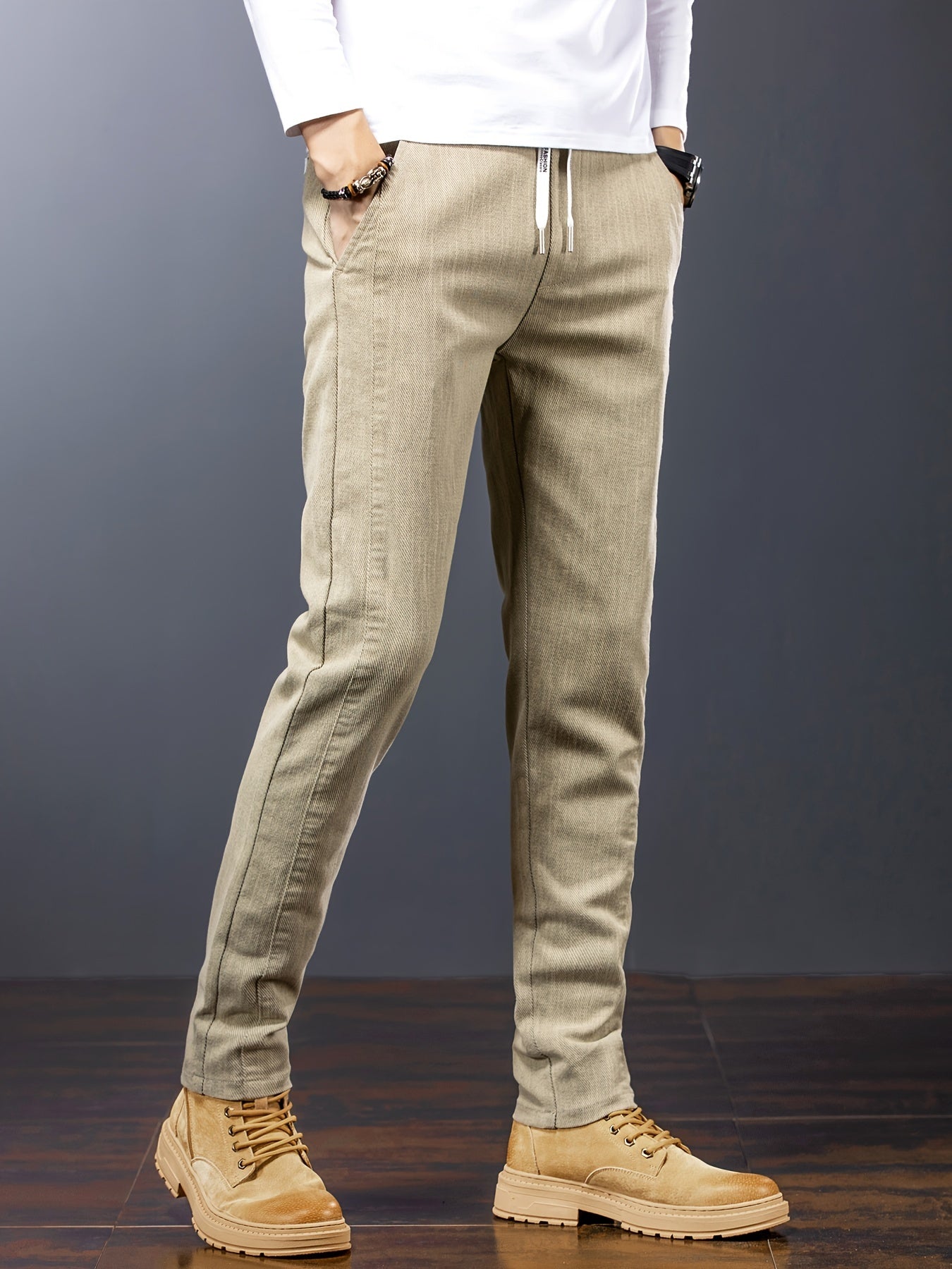 Refined Comfort Drawstring Pants