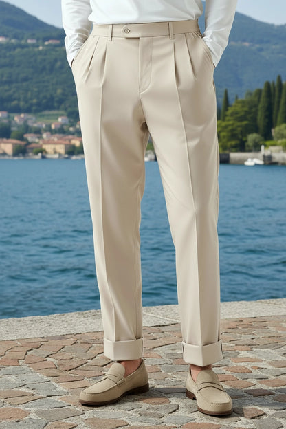 Italian Cotton Tailored Pants
