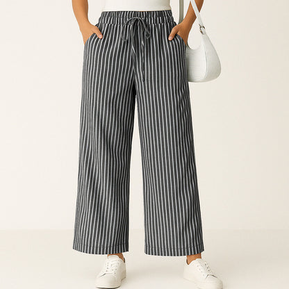 Carmen Striped Cotton Pants
