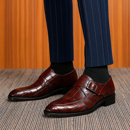 Vero Buckle Leather Shoes